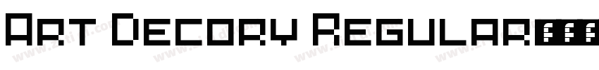 Art Decory Regular字体转换